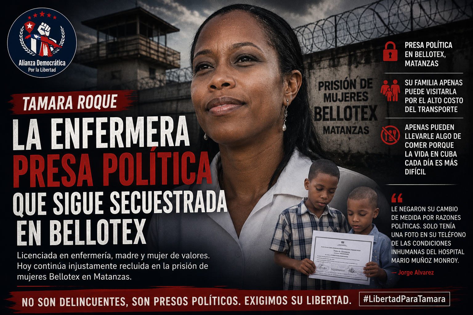 Tamara Roque: la enfermera presa política que sigue secuestrada en Bellotex