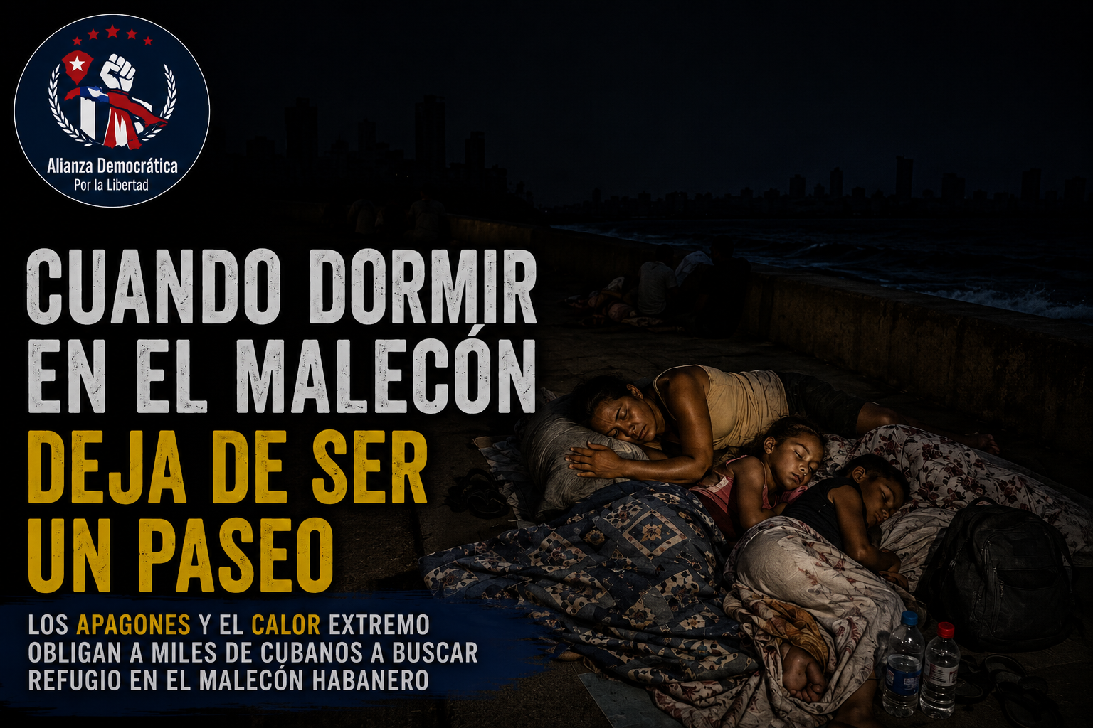 Cuando dormir en el Malecón deja de ser un paseo: la nueva realidad de miles de cubanos